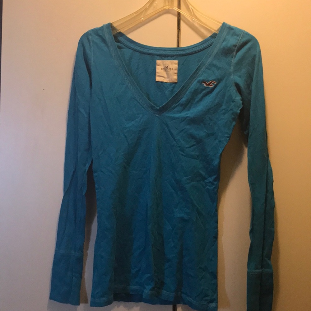 Longsleeve teal hollister shirt